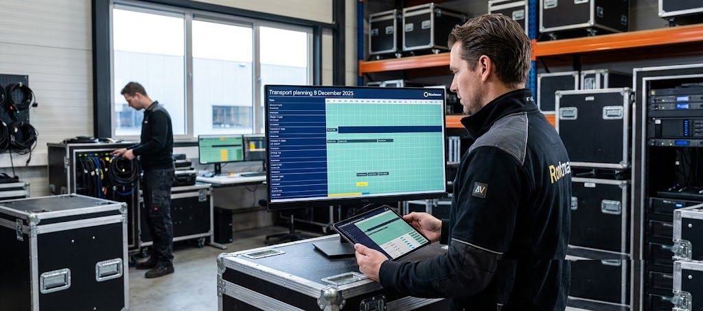 DKB Audiovisual — magazijn en transport via Backemp