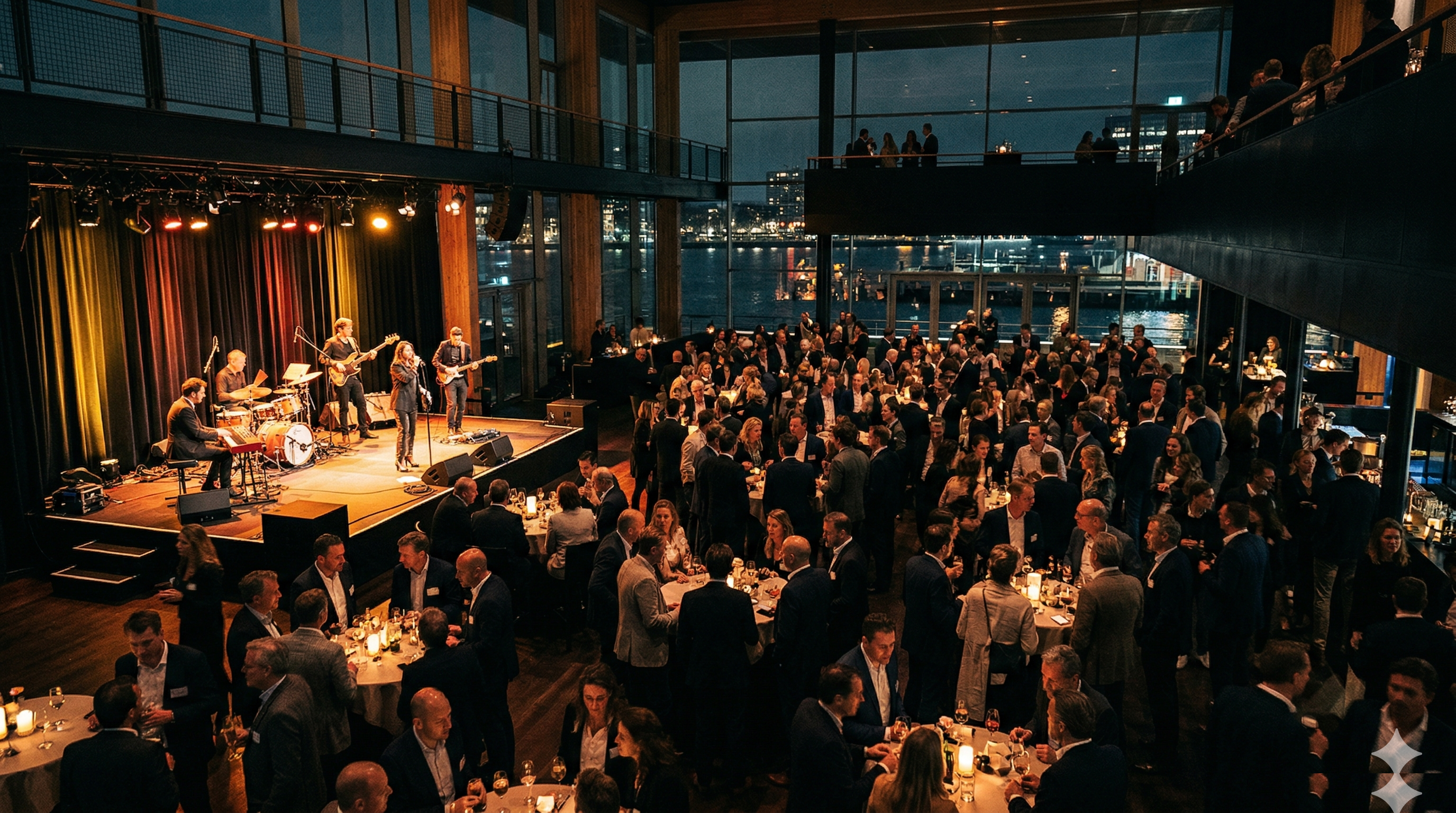 Feest met liveband op eventlocatie — personeelsplanning via Backemp